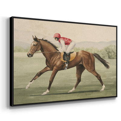 "Vintage Equitation I", reproduction d'art sur toile