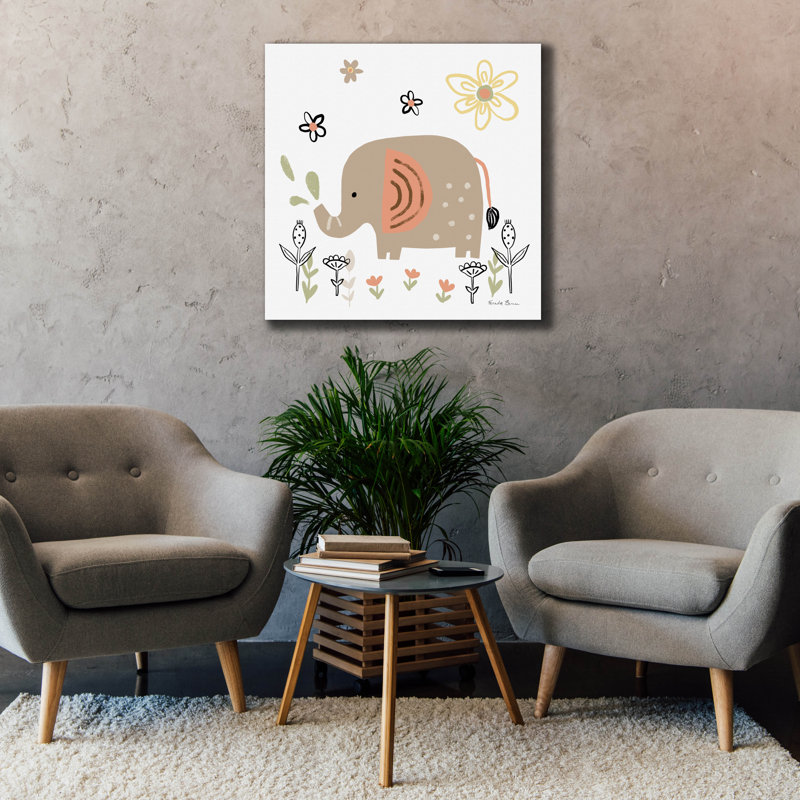 «Baby Elephant» par Farida Zaman, art mural sur toile