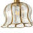 1-Transparent glass dimmable iron Flush Mount light
