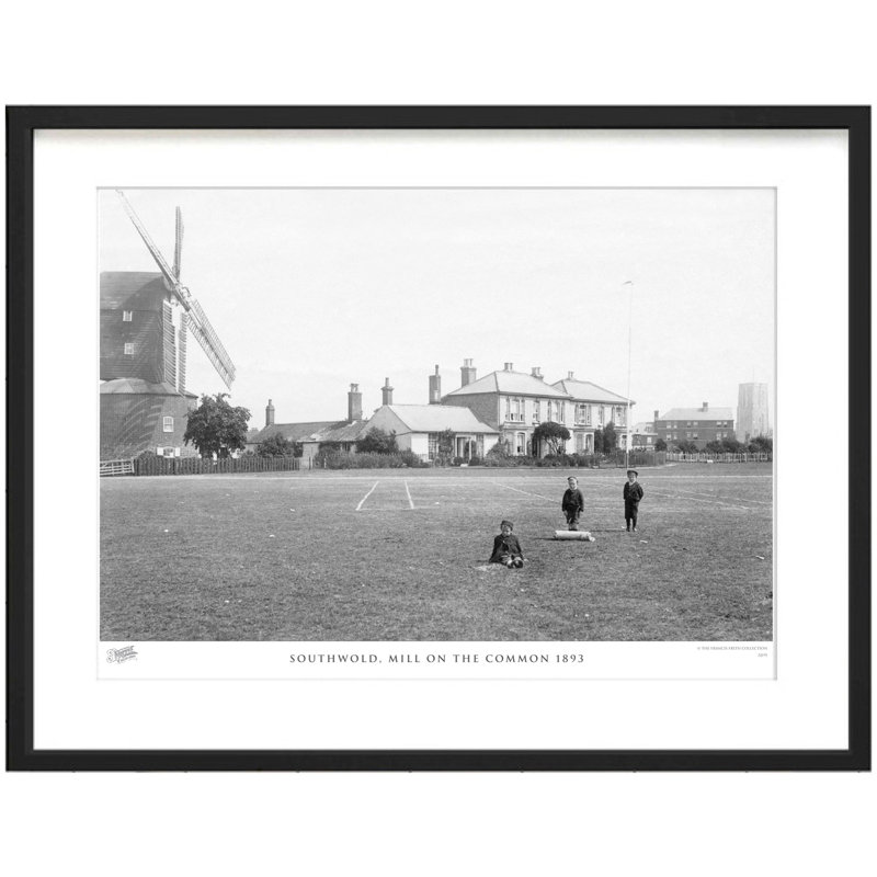 Southwold, Mill On The Common 1893 by Francis Frith - Single Picture Frame Print, 28cm H x 36cm W x 2.3cm D