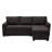 Gadalia Modern L-Shaped Sectional Sleeper Sofa with Storage Chaise, Pull-Out Bed Design – Reversible Velvet Couch for Small Spaces-20531762