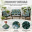Housses de coussin de patio extensibles, housses de canapé d'extérieur à fond élastique lavable, protecteur de meubles de remplacement pour siège de canapé-128948056-128948057
