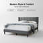 Lit plateforme tapissier pleine grandeur Elegant Modern