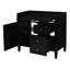 Meuble-lavabo de 36 po sans lavabo supérieur, armoire de rangement de salle de bain avec 2 tiroirs et un tiroir basculant, structure en bois massif-800908333-800908335-800908331