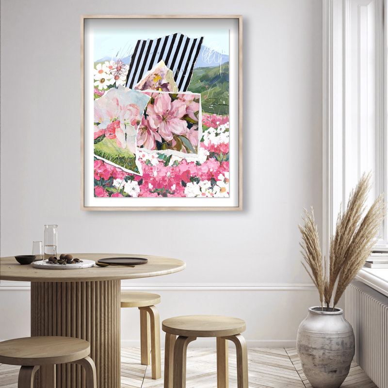 Let it All Bloom Shadowbox Floral & Botanical Print by Oliver Gal, Black Frame, 16 x 20, 37.5"H x 46.5"W