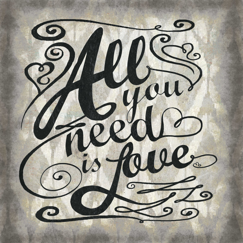 « All You Need », H 12 po x l 12 po, Brun / noir