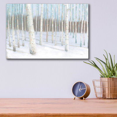 «Winter Birch» par Wellington Studio, art mural en verre acrylique