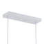 3-Lamp matte white dimmable cloth cover pendant light