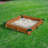 Interlocking 3.08 ft. Square Sandbox