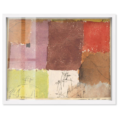 Composition avec personnages 1915 Shadowbox Print Western Art par Art Remedy