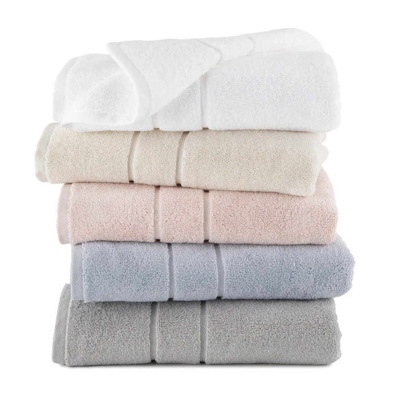 Clean Design Home 100% Cotton Anti-Allergen Hand Towel Set, Blue