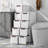 4-Drawer Rolling Organizer Unit Narrow Storage Cabinet with Built-In Wheels for Small Space