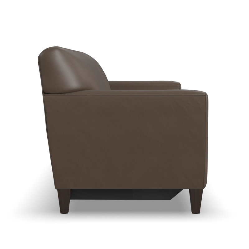Osmin Foster Power Inclining Sofa, Dark Brown Top Grain Leather