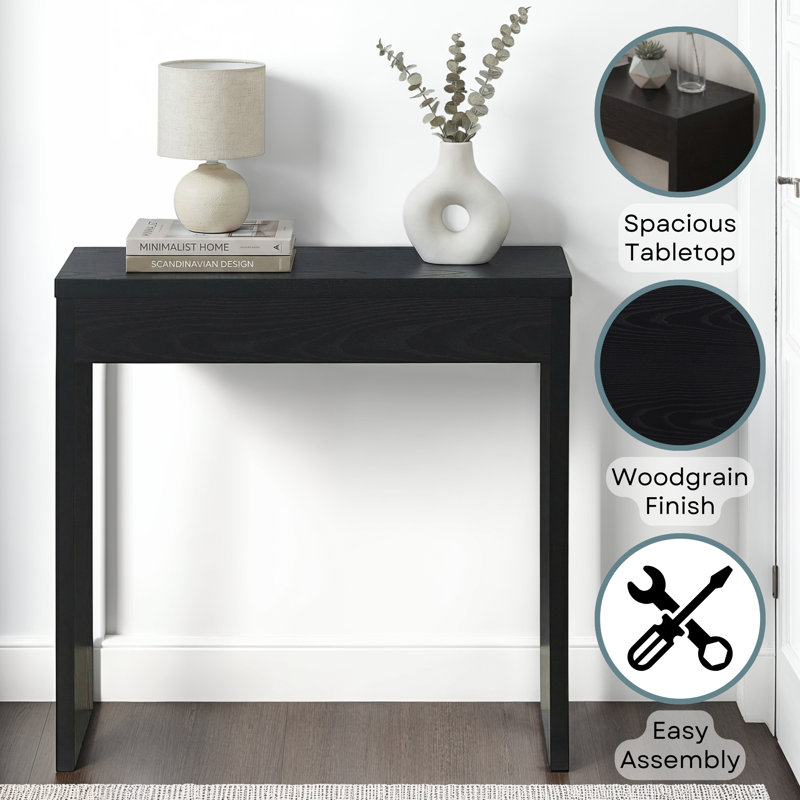 Gillings 31.5'' Console Table, Black