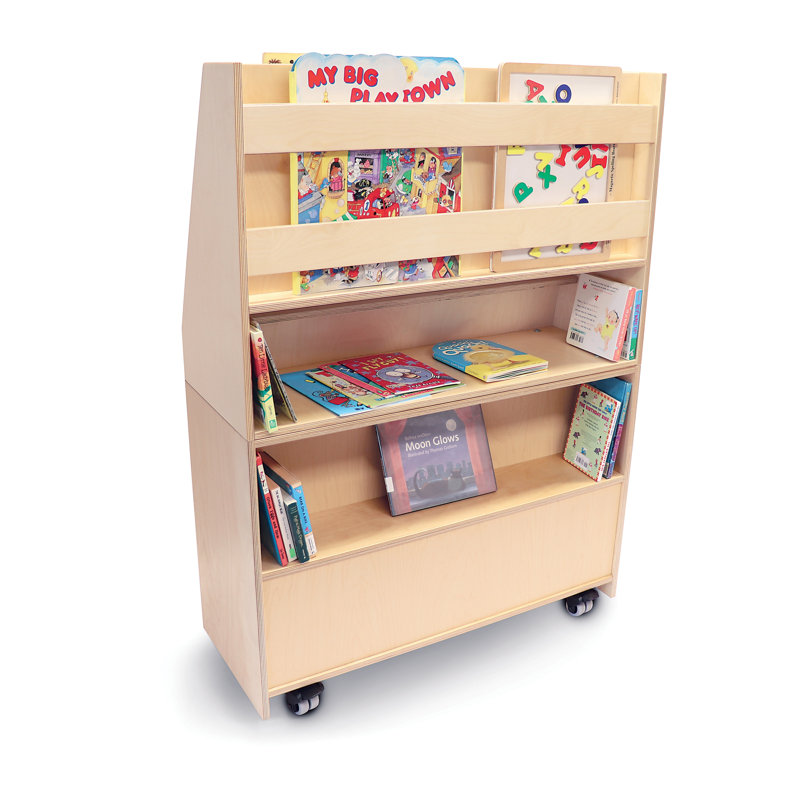Présentoir à livres pour bibliothèque mobile deluxe