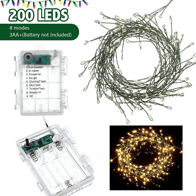 Throwback 70.75'' in. Lighted Faux Twig Garland