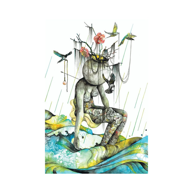 Cleanse II by Pride Nyasha - Wrapped Canvas Painting, 20.32 cm H x 30.48 cm W