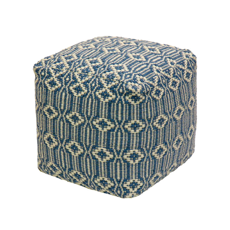 Repose-pieds d'extérieur avec coussin Weinrez, Bleu
