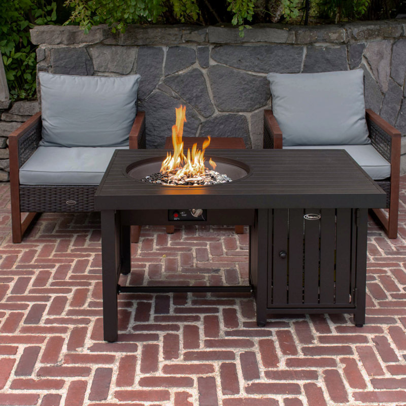 Foyer de table en aluminium au propane/gaz naturel convertible offset offset kristoff