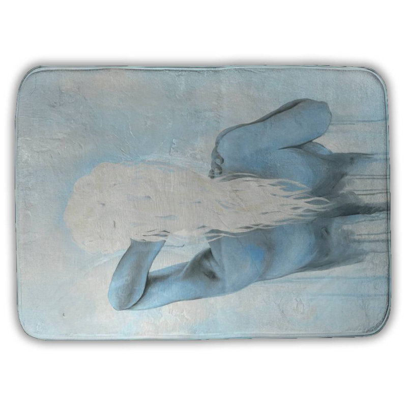Dreamy woman Bath Mat with Non-Slip Backing - Quick Dry Memory Foam Bathroom Rug - Absorbent - Modern Plush Spa-Style - Machine Washable