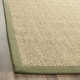 Auckland Jute/Sisal Beige/Green Area Rug