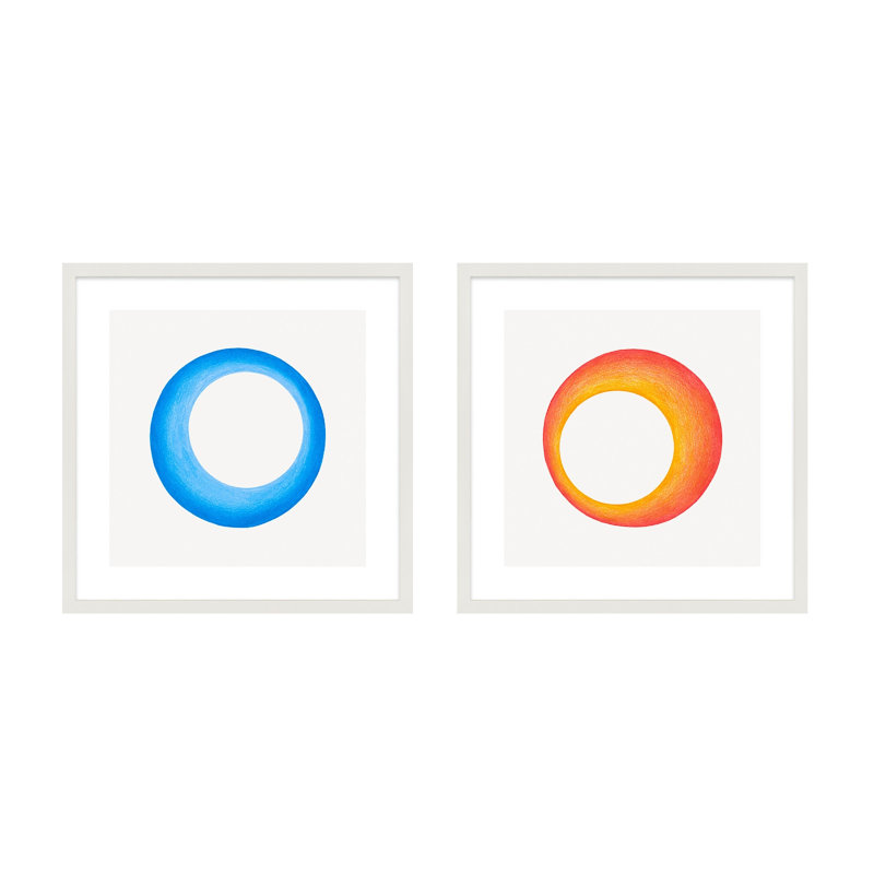 Torus Print by Katy Montica, 16" H x 16" W x 1.25" D , White