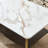 Coffee Table Rectangular Center Table for Living Room Open Space Side Table with Metal Frame