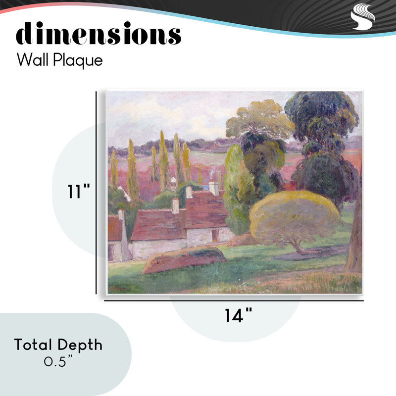 Plaque murale A Farm In Brittany Gauguin, design par Stellar Design Studio