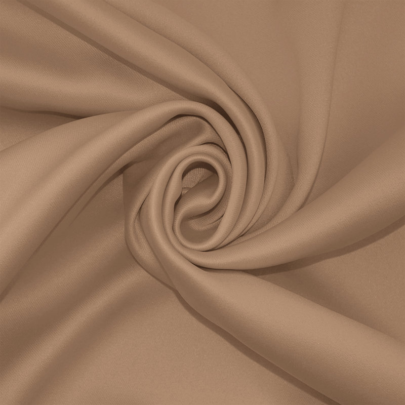 100 % Polyester Blackout Eyelet Room Darkening  Thermal Curtain (Set of 2), 117 cm Width x 137 cm Drop, Beige