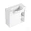 Meuble-lavabo mural 24 po avec lavabo en céramique blanche et porte à fermeture en douceur, emballage KD-886041067-886041071