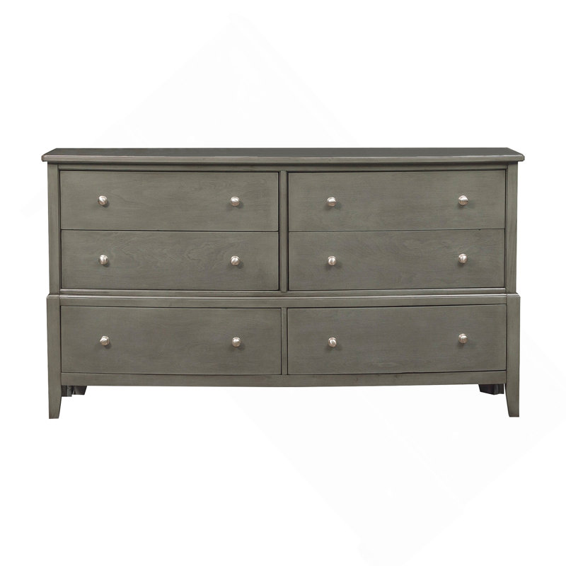 Meuble en bois de style transitionnel à finition grise avec tiroirs à billes 1 pièce, Gris
