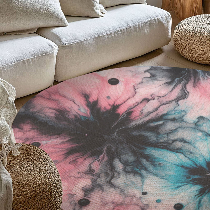 Tapis tressé doux, Rond 5 pi