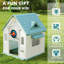 HOMCOM 299.72cm W x 299.72cm D Outdoor PP Playhouse-116502707