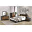 Commode 6 tiroirs noyer et noir
