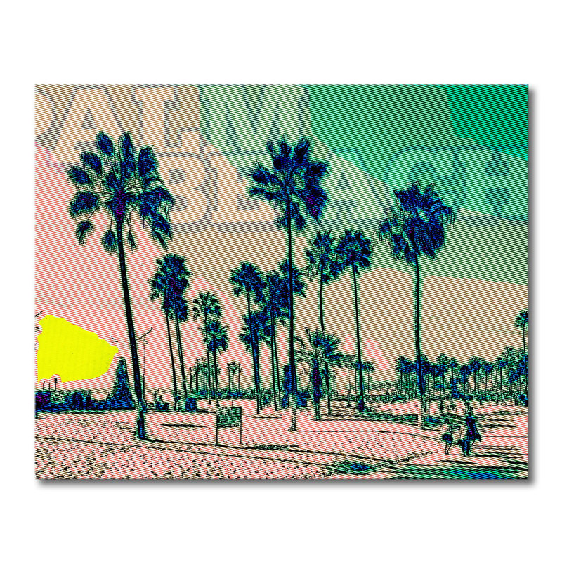 Palm Beach - Stretched On Wooden Frame Print on Canvas, 80cm H x 100cm W x 2cm D