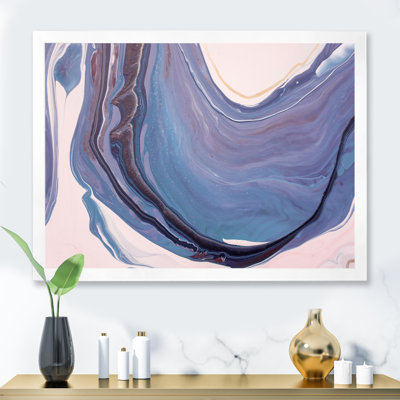 Marbre mauve luxueux, art fluide IV - œuvre d'art moderne sur toile