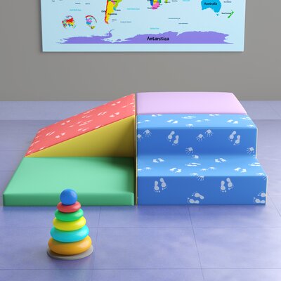 ECR4Kids SoftZone Little Me Corner Climber, Toddler Playset, Assorted, 4-Piece -  ELR-12618