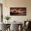 Art mural sur toile Cowboy on Horseback Under Giant-133892289