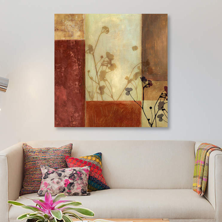 «Raku», reproduction d'impression sur toile, H 12 po x l 12 po x P 1,5 po, Pas de tapis, Toile tendue