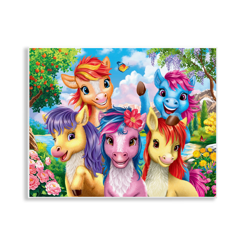  «Bright Poneys», impression sur plaque par Image World