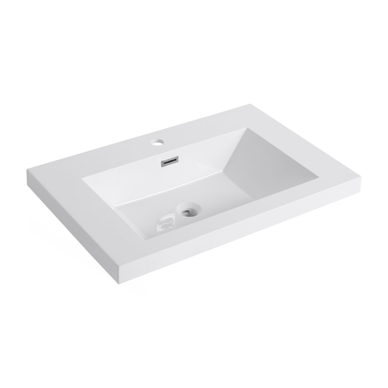 30" Bathroom  Resin Sink