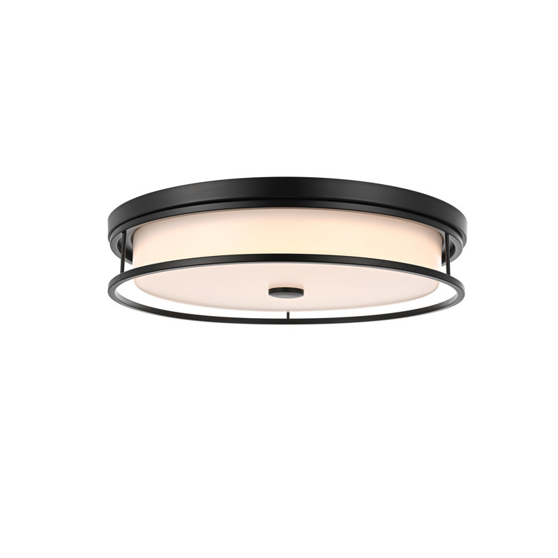 Ashok 20 inch LED Flush Mount , Black