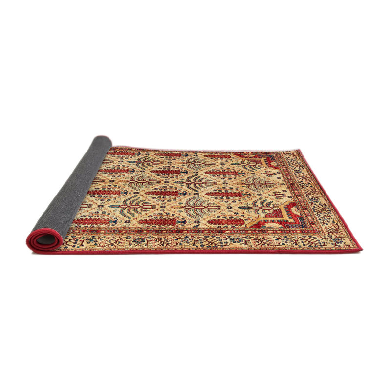 Tapis abstrait à motif abstrait moderne 4161, Rond 3 pi