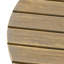 Table d'appoint d'extérieur 16 po en bois d'acacia, finition grise-1396853818