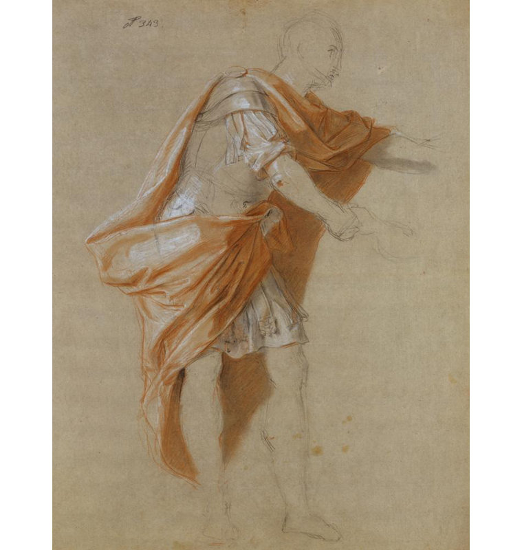 "Coriolanus debout" par Louis Galloche - Toile tendue avec châssis, H 18 po x l 14 po