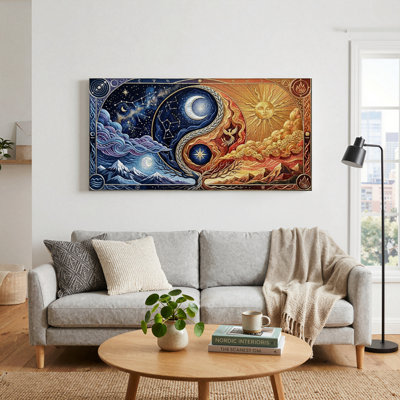 Yin Yang Canvas Wall Art Set Of 1