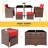 Fransje 4 - Person Wicker Patio Dining Set with Rectangular Table-1276934633