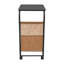 Table d'appoint en forme de C avec roulettes de frein-378688972-378689072
