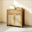 Buffet en rotin, rangement de ferme avec tablette réglable, armoire de cuisine Boho pour la salle à manger et le salon