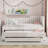 3-Drawers Upholstered Daybed with Trundle-557454638-557454636